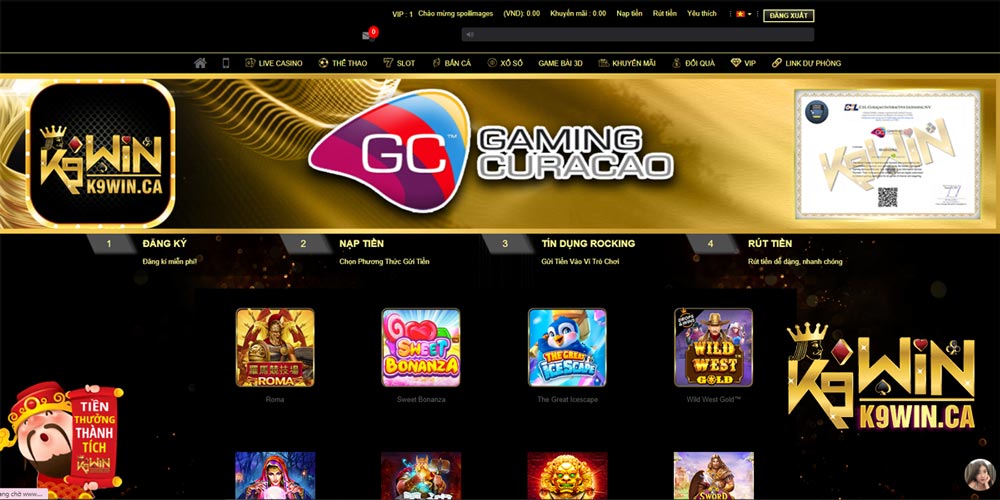 Tải app K9Win - Ứng dụng cổng game Casino K9Win có những gì?